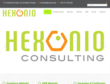 Tablet Screenshot of hexonio.com